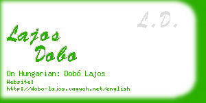 lajos dobo business card