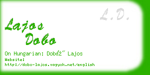 lajos dobo business card